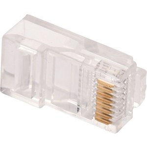 W Box WBXC6ERJ45P100 RJ45 Crimp Connector, 100-Pack