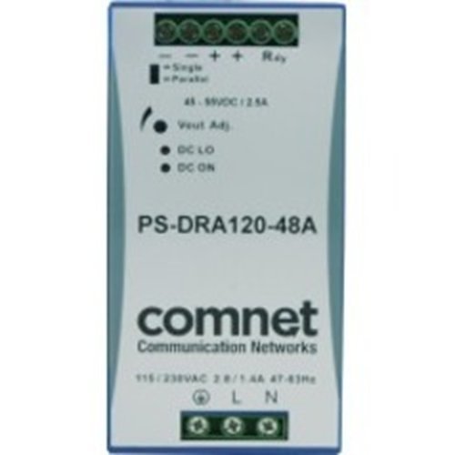 ComNet Industrial DIN Rail Mounting 120 Watt 48 Volt Power Supply