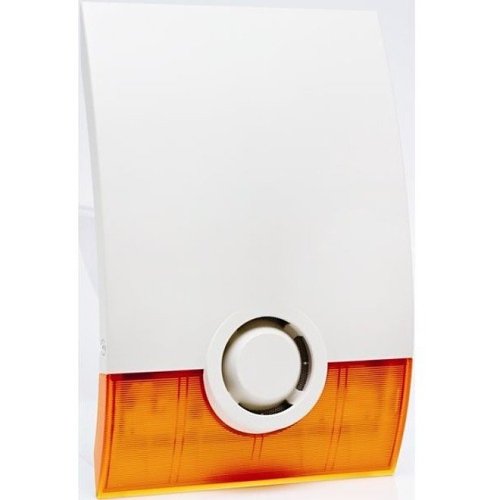 Videofied OSX200 Wireless Outdoor Siren, 100dBA, Flash LED Light, Orange