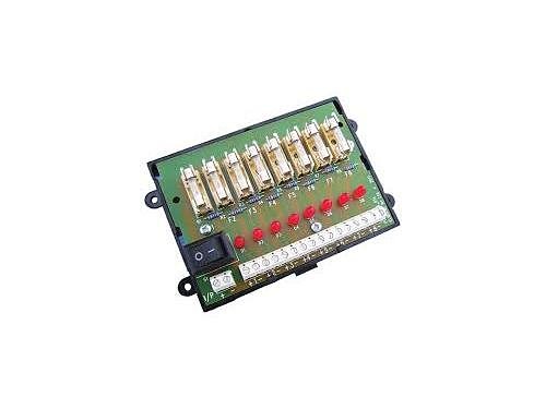 Elmdene FOM8 8 Way Fused Output Module, Mounted On Sticky Pad Feet