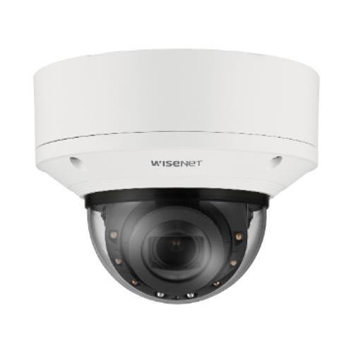 Hanwha XND-8093RV Wisenet X Series, IP52 6MP 10.9-29mm Motorized Varifocal Lens, IR 70M IP Dome Camera, White