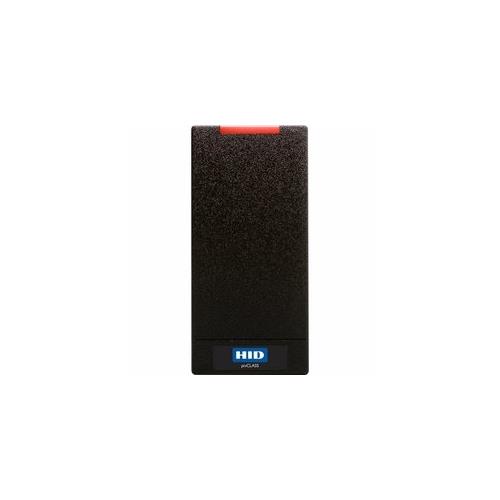 HID 900NTNNEK00000 iCLASS SE R10 Smart Card Reader, Maximum Compatibility, Wiegand, Pigtail, Standard v1, Black