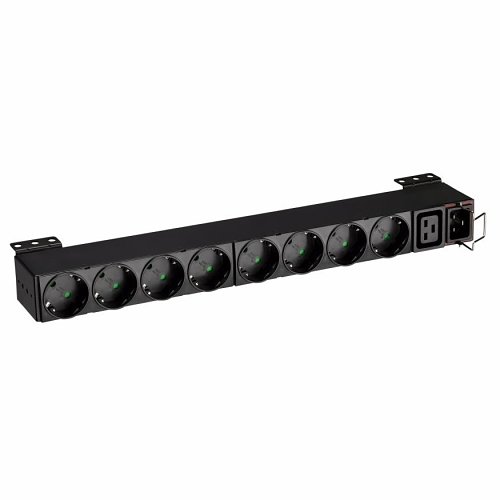 Eaton EFLX8D FlexPDU, 1U, C20 input, 4 kW, 16A, 200-240V, Outlets: (1) C19/(8) SHUKO, DIN