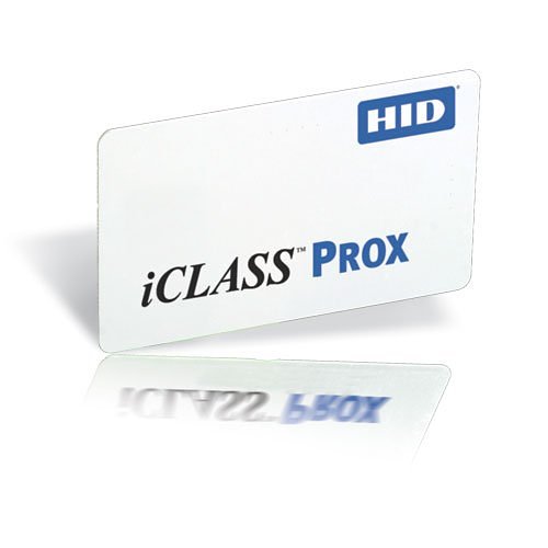 HID 1336LGGMN DuoProx II 1336 Printable Prox Card with Magnetic Stripe, Programmed, Glossy Front and Back, Matching Numbers, No Slot